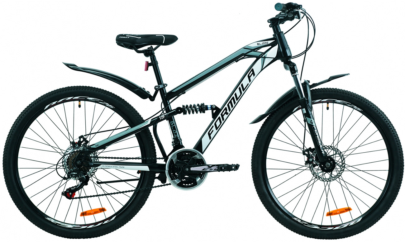 Фотография Велосипед Formula BLAZE DD 27,5" (2020) 2020 Черно-серый